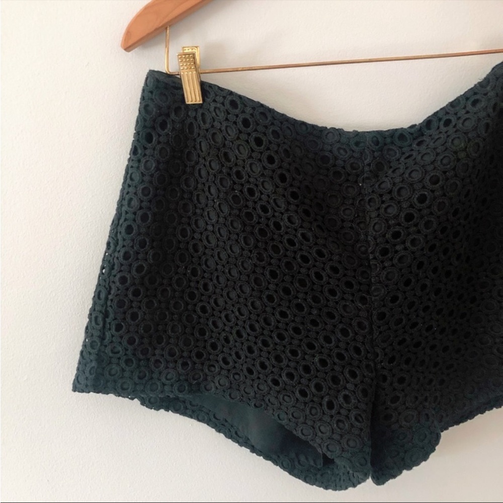Banana Republic Black Crochet Shorts